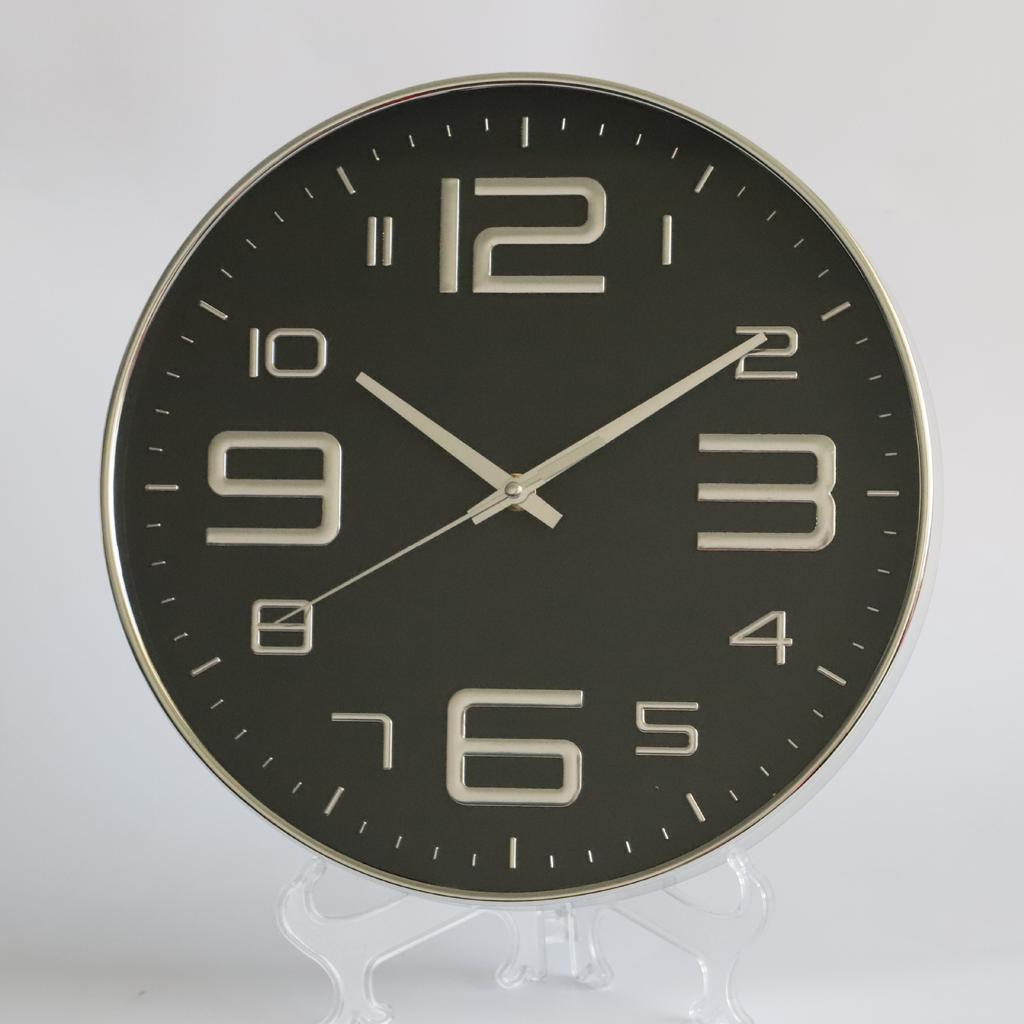 Бесшумные настенные часы 30 см (12 дюймов), креативные и модные, трехмерные цифровые минималистичные часы для дома, гостиной