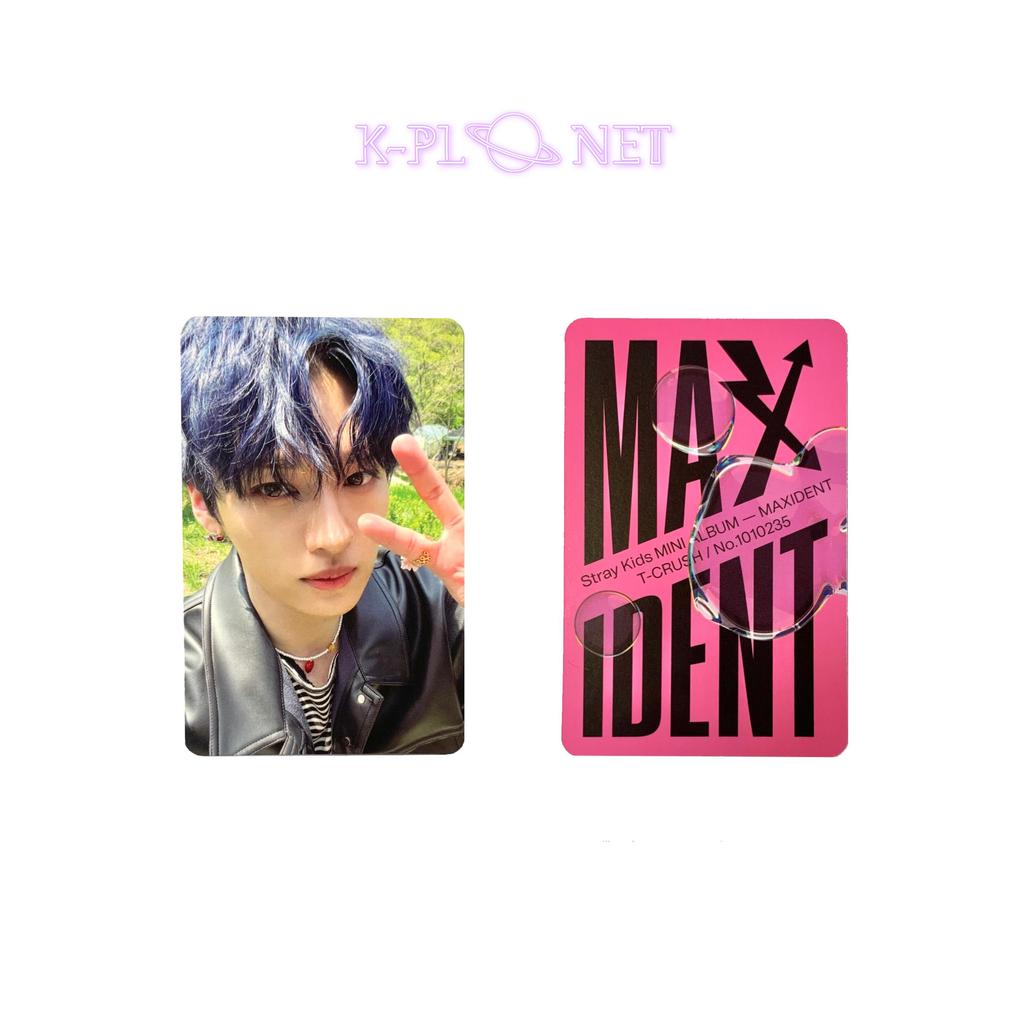 Официальный альбом Stray Kids Maxident, фотокарточки (розовый