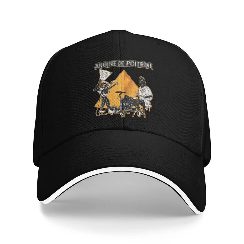 Angine De Poitrine Baseball Cap Retro Sherpa Unisextra Sandwich Hat Unisex Style Adjustable Hats Cap Workouts