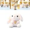 Plush Toy Backpack Strawberry Bear Keychain Cute Animal Doll For Kids And Teens