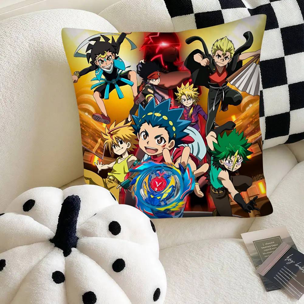 Anime B-Beyblade Burst Pillow Case Fashion Square Pillowcase Bedroom Sofa Room Ins Decoration Leisure