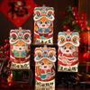 4pcs Cartoon Chinese Snake Year Red Envelope Traditional HongBao Blessing Bag Snake Pattern DIY Packing Red Pocket Party Gifts