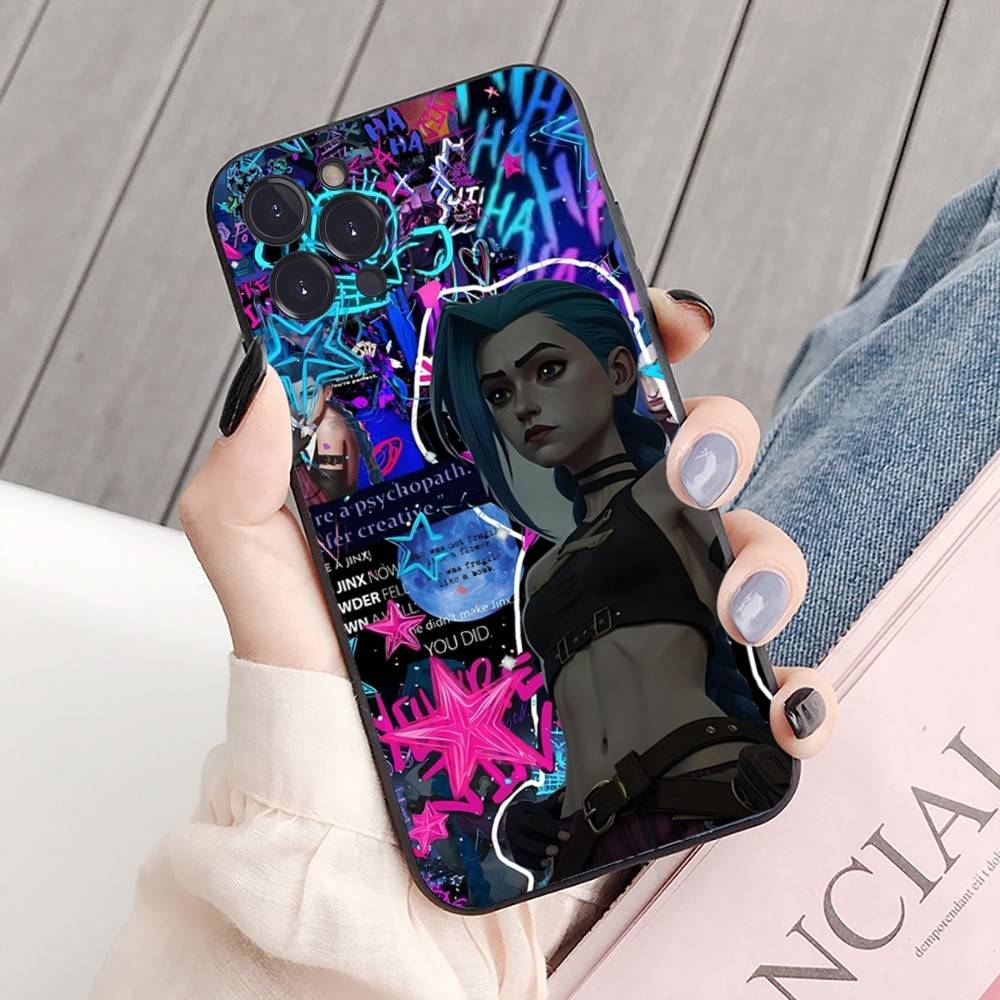 League Of Legends L-LOL Jinx Phone Case For IPhone 16 15 8 7 6 6S Plus X SE XR XS 14 11 12 13 Mini Pro Max Mobile Case