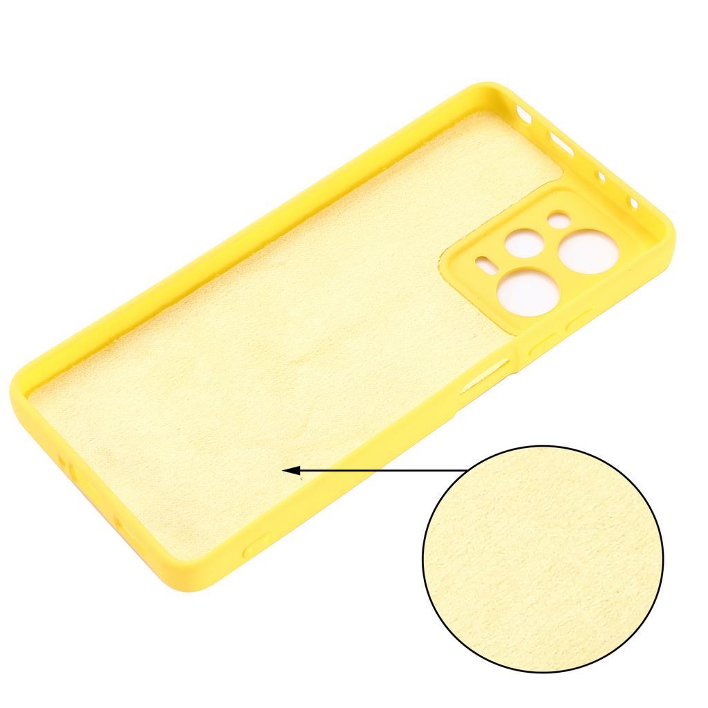 Phone Case for Xiaomi Redmi Note 12 Pro Speed 5G/Poco X5 Pro 5G Liquid Silicone Soft Lining Cover with Strap