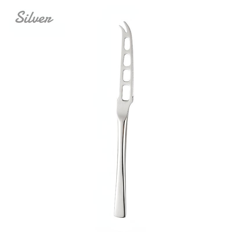 Stainless Steel Butter Knife with Hole Multifunctional Cheese Dessert Jam Knife Cutlery Tool Kitchen Toast Bread Knife