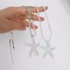 Handmade Beads Necklace Beach Woman Choker Ins Starfish Necklace  Jewelry