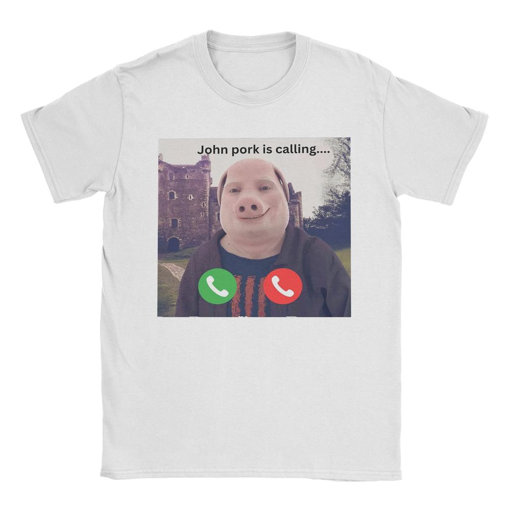 John Pork Is Calling Tshirt Unisex Unisex Amazing Pure Cotton Tees O Neck Short Sleeve T Shirt Summer Tops