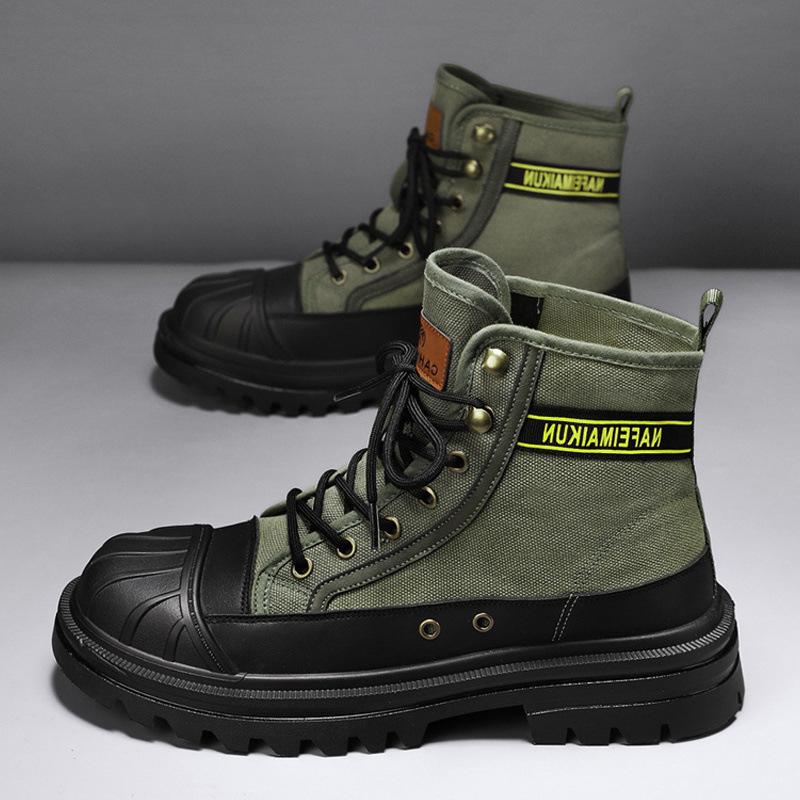 Ботинки Martin мужские высокие на весенней платформе парусиновые повседневные ботинки мужские инструментальные универсальные короткие локомотивы