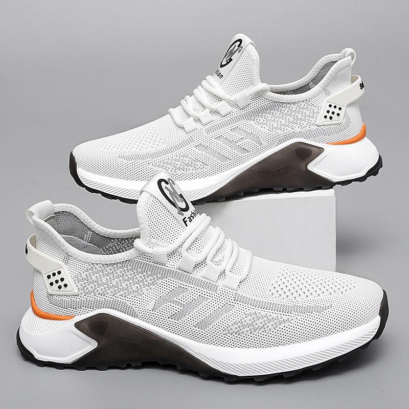 Flying woven mesh outdoor sports shoes students new summer casual men's shoes comfortable cloth shoes lightweight running shoes