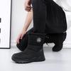 2025 зимняя пара мужские высокие кроссовки большого размера нескользящие водонепроницаемые хлопковые ботинки с напуском утолщенные полусапоги снегоступы