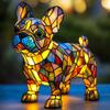 Лампа Corgi, ночник серии Dog Art, лампа French Bulldog, настольный ночник French Bulldog, окрашенный в смоляной цвет, лампы для декора дома (#К)