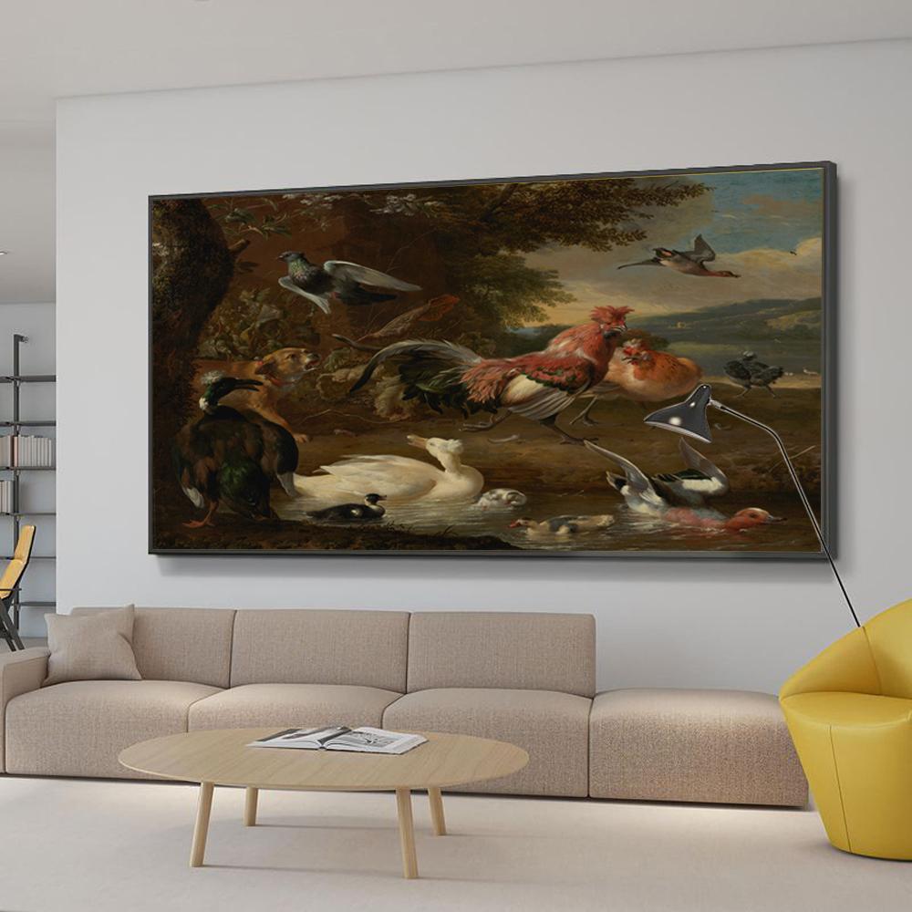 Абстрактное животное собака кошка искусство постер маленькая девочка собирает цветы картина маслом гостиная офис коридор украшение дома фреска без рамки