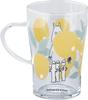 Кружка из термостойкого стекла MOOMIN, дизайн Муми-тролль, прибл.. 350 мл, Идеально для горячих напитков, Скандинавский подарок, Сделано в Японии, Yamaka Shoten, MM8201-815
