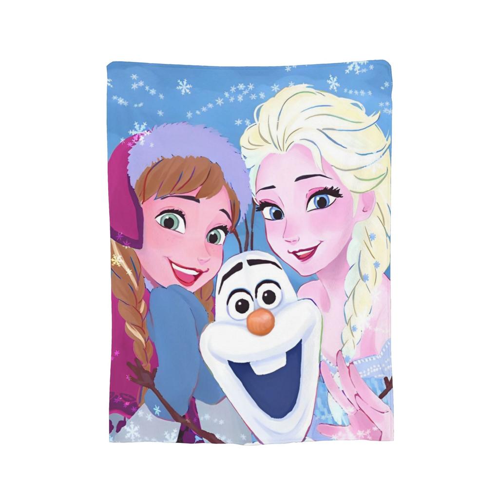 Замороженная Эльза Анна Олаф    Фэнтези Комедия Вязаные Пледы Флис  Супер Теплый Плед для Спальни Дивана Покрывало