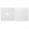 2 Piece Flower Stencil Plastic Quilting Template for Patchwork Sewing