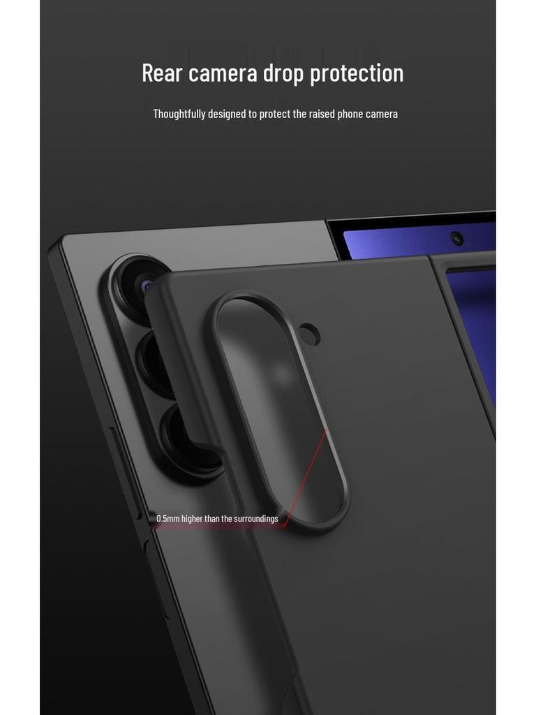 Ультратонкий матовый чехол для телефона Samsung ZFold7: Модный, Однотонный, Складной Защитный Чехол