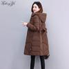 Winter Women's Coat Long Thickened Warm Cotton Padded Parka Ladies Jacket