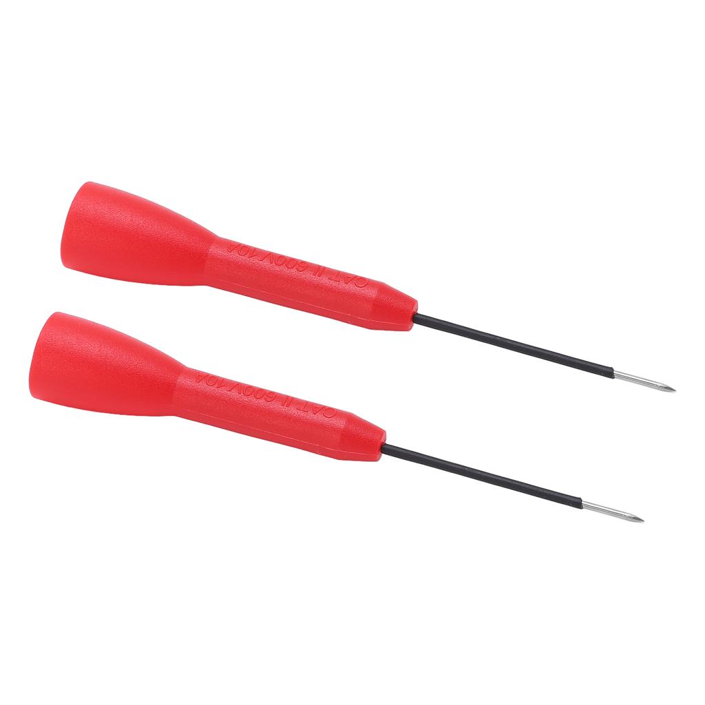 2 шт. щуп для проверки изоляции, простая эксплуатация, 1 мм, мультиметр, игольчатый щуп для прокалывания, 600 В