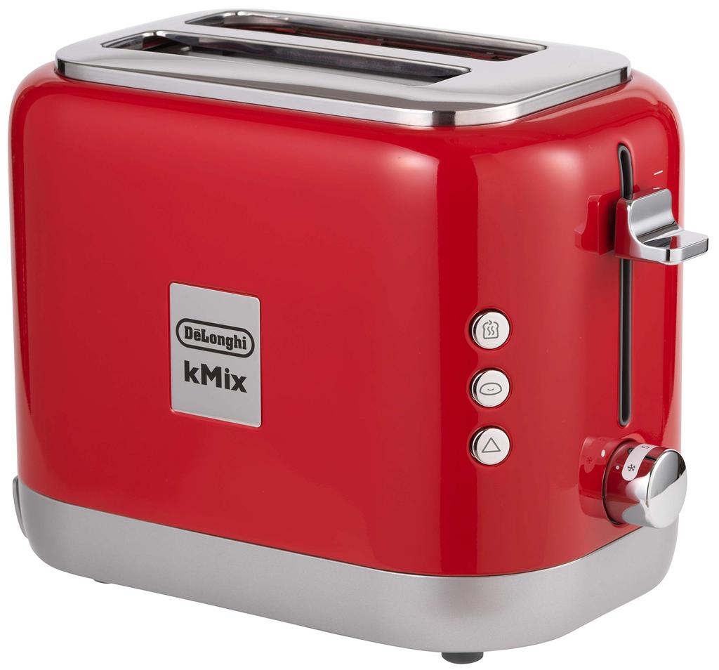 Toaster KMix Toast Bread Can Be Toasted On One Side Slices 5 Levels of Grillage Adjustment Grille Check Function Warranty with DeLonghi Family