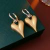 Love Pendant Heart Hoop Earrings Geometry Hearts Earringdrop Fashion Metal Filigree Earrings  Women