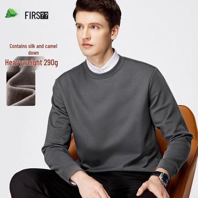 Мужская теплая футболка с длинным рукавом и флисовой подкладкой Shanshan