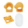 Набор из 2-х прорезывателей для зубов от боли в сердце, лимонно-желтый, сыр, 1 набор, прорезыватель для двух рук в перчатках + прорезыватель для зубов с сыром, корейские детские товары