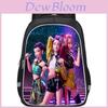 Детский рюкзак Kpop Охотники на демонов из дышащей ткани Оксфорд для школы