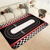 Детский ковер-мат с гоночной трассой, коврик, ковер с мультяшным дизайном автомобиля, украшение для дома для гостиной, игровой комнаты, с линией СТАРТ-ФИНИШ, домашние ковры