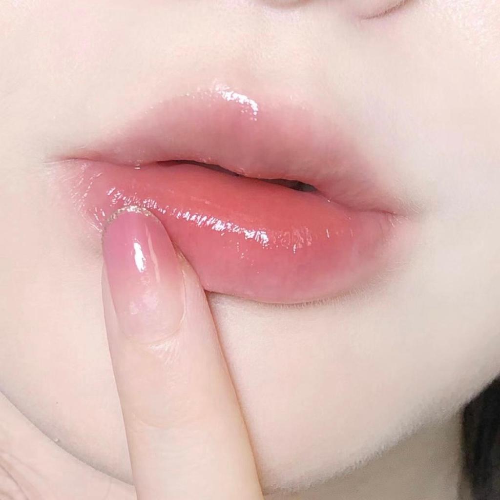 Увлажняющий бальзам для губ Crystal Jelly Lip Oil увлажняет и уменьшает линии губ на основе красного блеска для губ Lady