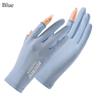 Thin Sunscreen Gloves Ice Silk Anti-UV Mittens Fashion Sun Protection Gloves  Summer Spring