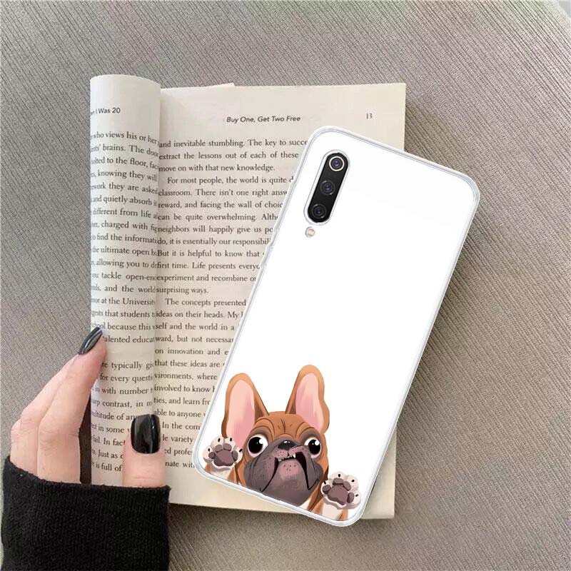 Cute Animal Pug Dog Cartoon Bulldog Phone Case For Xiaomi Poco X4 F4 GT X3 NFC X5 X6 X7 Pro 5G M5 M5S M3 F5 Mi F6 F3 F2 F1 Cover