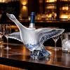 Unique Wine Bottle Gift 3D Animal Whiskey Decanter, 350ml Decorative Bottle, Glass Bird Liquor Design Artistic Decanter for Spirits Home Bar