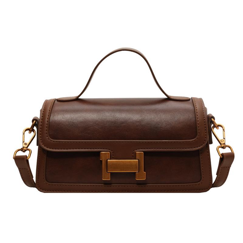 Retro Versatile Handbag Bag Fashion High Sense Small Square Bag Commuter Casual Shoulder Bag Women