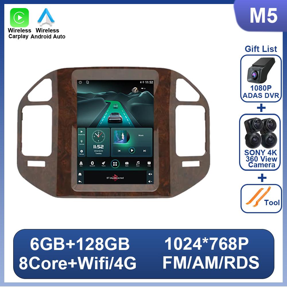 9,7-дюймовый Android для Mitsubishi Pajero 3 V60 V68 V73 1999 - 2011 Carplay автомобильный радиоприемник мультимедийный плеер GPS навигация WIFI 2 Din