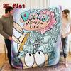 Rocko's Modern Life 2D Flat Pattern Flannel Blanket High quality All Seasons Warmth and Comfort Perfect for Christmas Gifts.PMT0914432