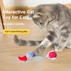 Интерактивная игрушка для кошек, катящийся мяч, электрическая самодвижущаяся игрушка с плюшевой мышкой
