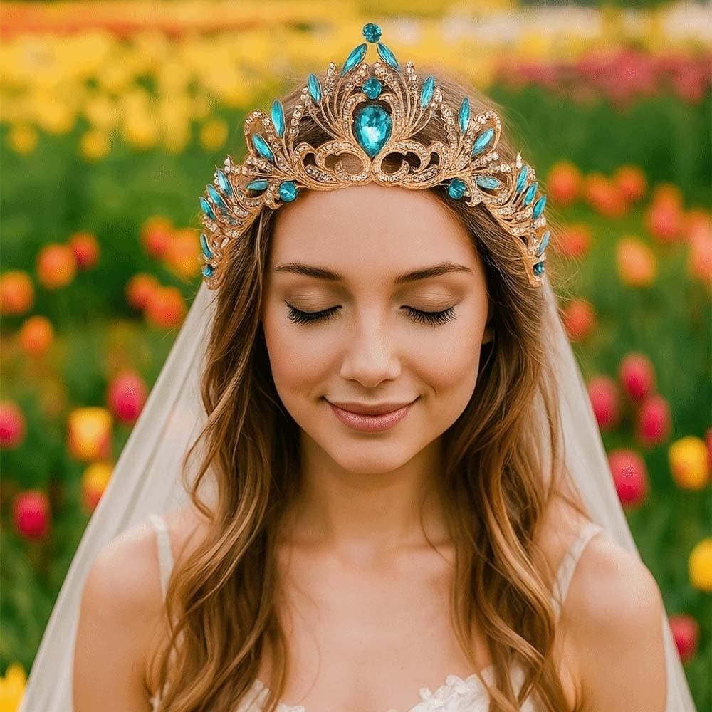 Античная бронзовая корона в стиле барокко, винтажная тиара Древней Греции, реквизит для фотосъемки