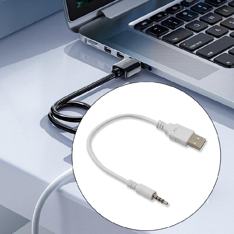 USB to 3.5mm Auditory Charging Cable 3.5mm Male Connection For Car Speakers Laptops And Mobile Devices