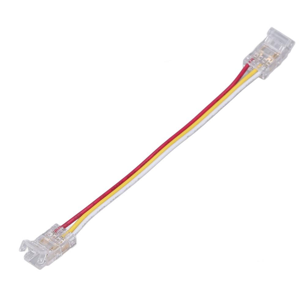 10pcs 3Pin LED Light Strip Connectors 8mm/10mm LED Tape Light Connector For Party