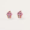 S925 Silver Needle New Korean Niche Design Versatile Crispy Tube Ice Cream Earrings Temperament Fashion Stud Earrings Earrings