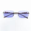 Simple Retro Style Chic Frameless Fashionable Glasses Suitable for Men and Women To Wear