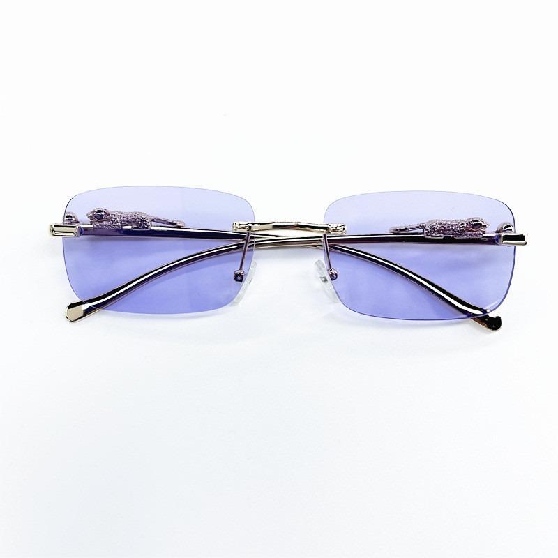 Simple Retro Style Chic Frameless Fashionable Glasses Suitable for Men and Women To Wear