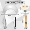 Flush Ball and Shaft Kit 385318162 for Sealand/Dometic RV Toilet Traveler VacuFlush All Foot Flush Toilets Boat RV Toilet Parts