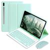 Чехол с Bluetooth-клавиатурой для планшета Samsung Galaxy Tab S6 Lite 10,4 A8 10,5 S7 S8 S9 11 дюймов S7 FE S8 S9 Plus 12,4 дюйма, мягкий силиконовый защитный чехол