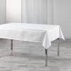 Nappe - Shana - 140x240cm - Effet Satin - Blanc - Lavable En Machine