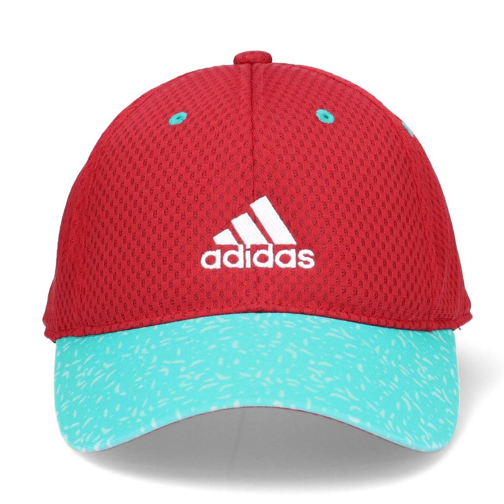 Adidas Легкая сетчатая кепка с изогнутым козырьком, размер 13, красная, детская