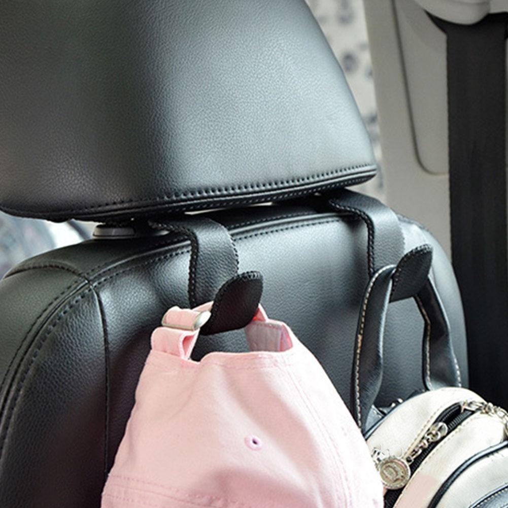 Держатель для хранения для автомобильных подголовников, крючки, подвесные кошельки, автозастежка, органайзер на заднее сиденье, искусственная кожа, задняя стойка