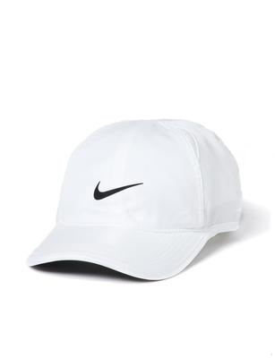 Nike Универсальная большая кепка из полиэстера, Белый/Черный,
