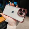 Electroplated four-corner airbag shell for new style phone case with lens film, iPhone 16 shockproof protective cover