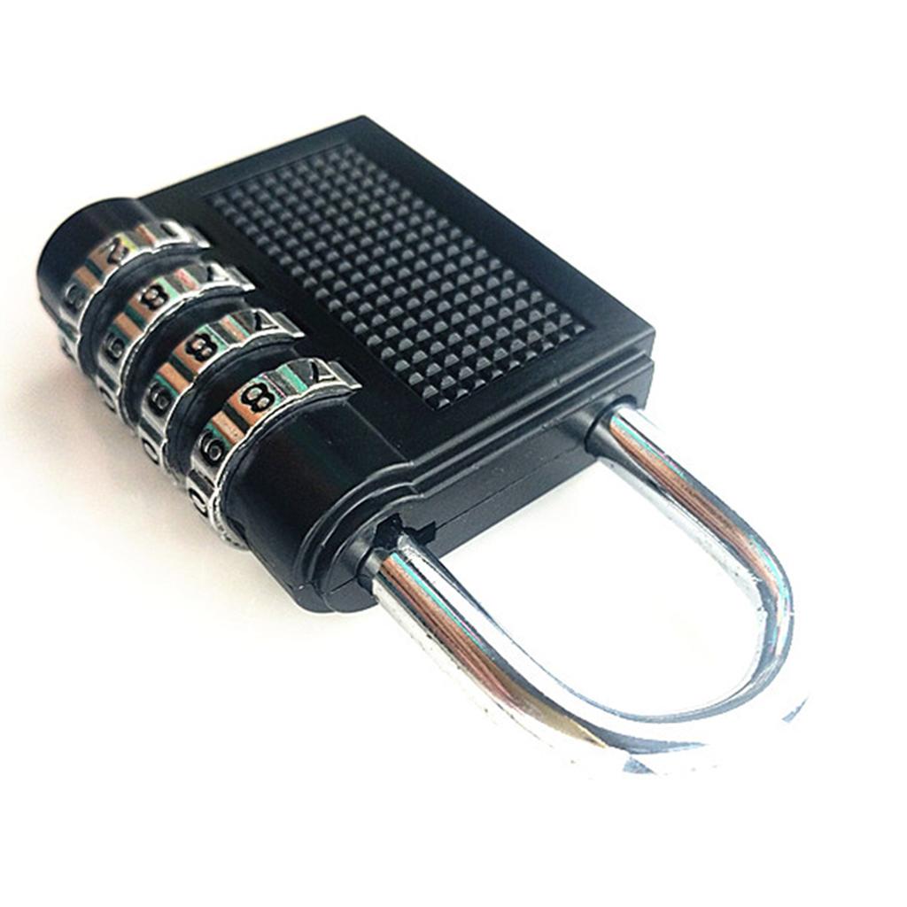 Combination Padlock 4 Dial Keyless Anti Theft Zinc Alloy Universal for Luggage Cases GYM